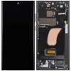 Screen Assembly With Frame (Phantom Black) Compatible For Samsung Galaxy S23 Ultra (US & International)(Service Pack)