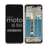 LCD Screen and Digitizer Assembly With Frame for Motorola G 5G (XT2213 / 2022)(Black)( Service Pack)