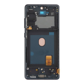 Screen Assembly With Frame (Cloud Navy) Compatible For Samsung Galaxy S20 FE (Service Pack)