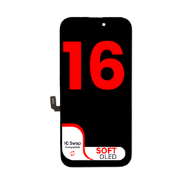 OLED Assembly for iPhone 16 (Aftermarket: VX9 / Soft OLED)