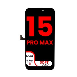 OLED Assembly for iPhone 15 Pro Max (Aftermarket Pro: VX9/ Soft OLED) 120Hz