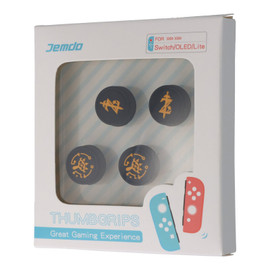 TOTK Zelda Themed Joystick Cap for Nintendo Switch (Black) (4PC Set)