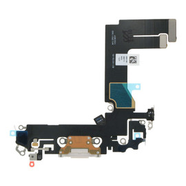Charging Port Flex Cable For iPhone 13 Mini (White) (Premium)