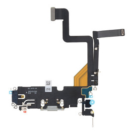 Charging Port Flex Cable For iPhone 14 Pro (White) (Premium)