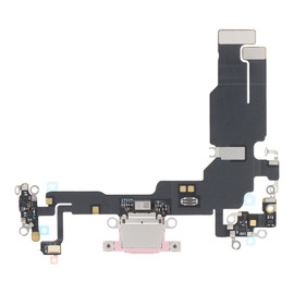 Charging Port Flex Cable For iPhone 15 (Pink) (Premium)