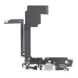 Charging Port Flex Cable For iPhone 15 Pro Max (White Titanium) (Premium)