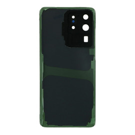 Back Glass w/ Back Camera Lens for Samsung Galaxy S20 Ultra (Gray) (Premium)