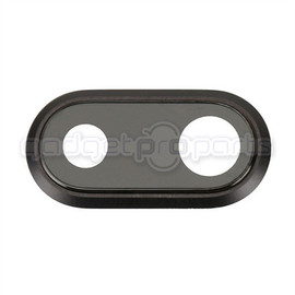 iPhone 8 Plus Camera Lens with Ring (Black) (5 Pack)