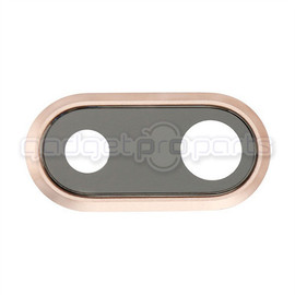 iPhone 8 Plus Camera Lens with Ring (Gold) (5 Pack)