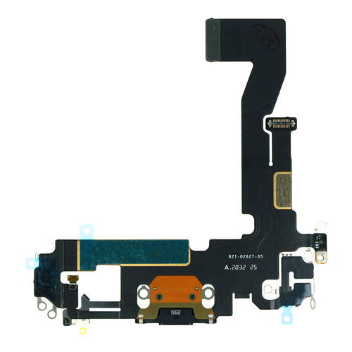 Charging Port Flex Cable For iPhone 12/12 Pro (Black) (Premium)