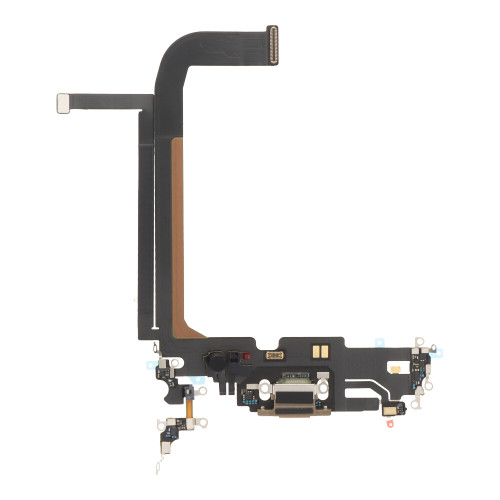 Charging Port Flex Cable For iPhone 13 Pro Max (Gold) (Premium)