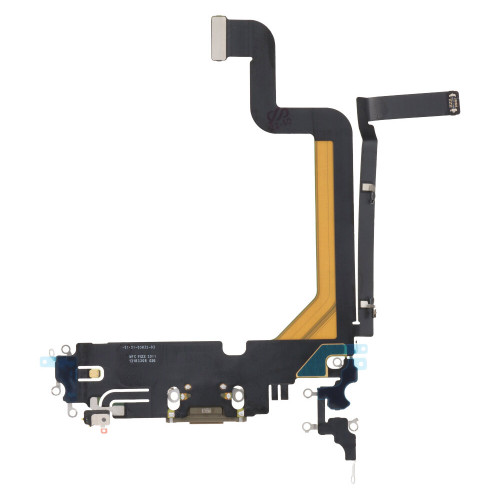 Charging Port Flex Cable For iPhone 14 Pro Max (Gold) (Premium)