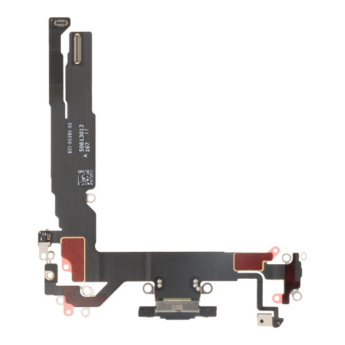 Charging Port Flex Cable For iPhone 17 (Black) (Premium)