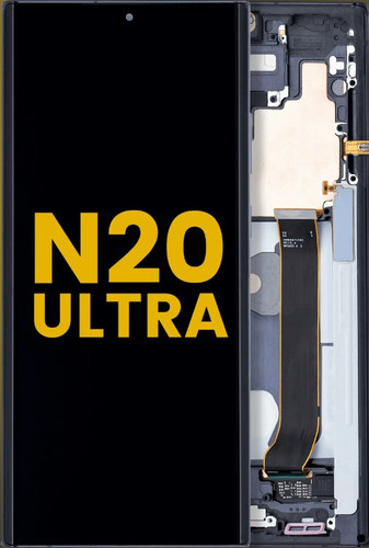 Screen Assembly With Frame (Mystic Black) Compatible For Samsung Galaxy Note 20 Ultra 5G (Premium Refurbished)