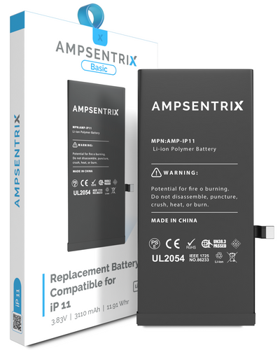 Battery For iPhone 11  (AmpSentrix Basic)