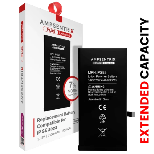 Copy of Battery For iPhone SE (2022) (AmpSentrix Plus) (Extended