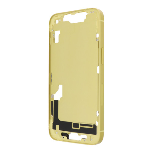 Mid-Frame Housing Without Small Parts for iPhone 14 (US Version) (Yellow)