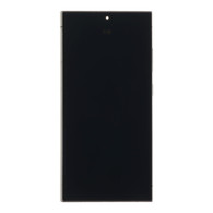 Screen Assembly (With Frame) Compatible for Samsung Galaxy S24 Ultra 5G (Titanium Black) (Service Pack)