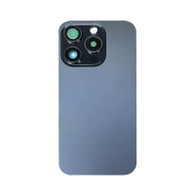Back Glass With MagSafe Magnets and Camera Lens for iPhone 15 Pro (Blue Titanium)
