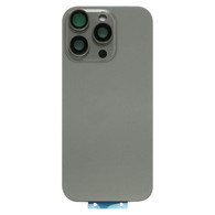 Back Glass With MagSafe Magnets and Camera Lens for iPhone 16  Pro (Natural Titanium)