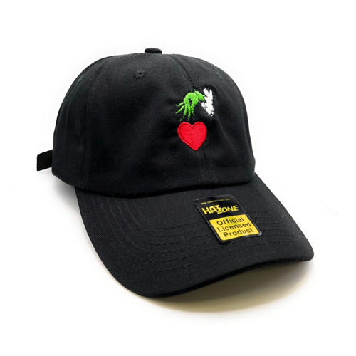 Grinch Heart Dad Hat (Black)