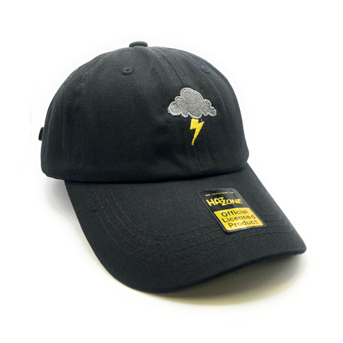 Storm Lightning Cloud Dad Hat (Black)