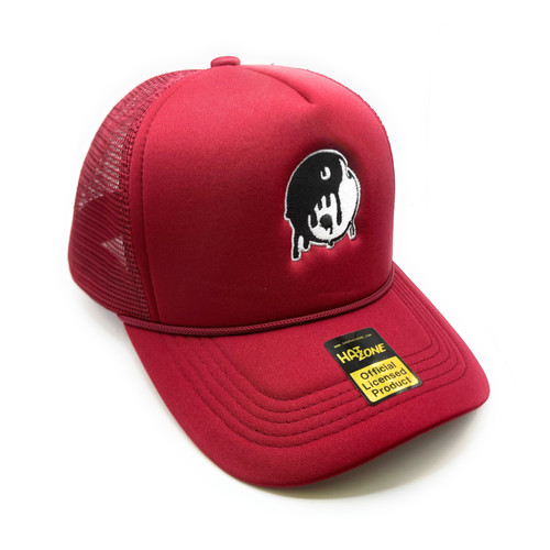 Ying Yang Trucker Snapback (Burgundy)