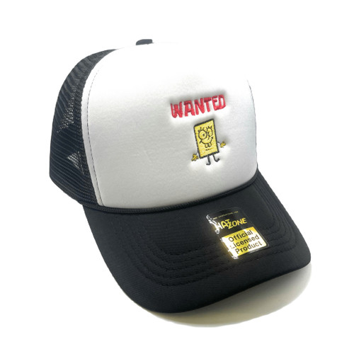 Wanted Trucker Snapback (White/Black)