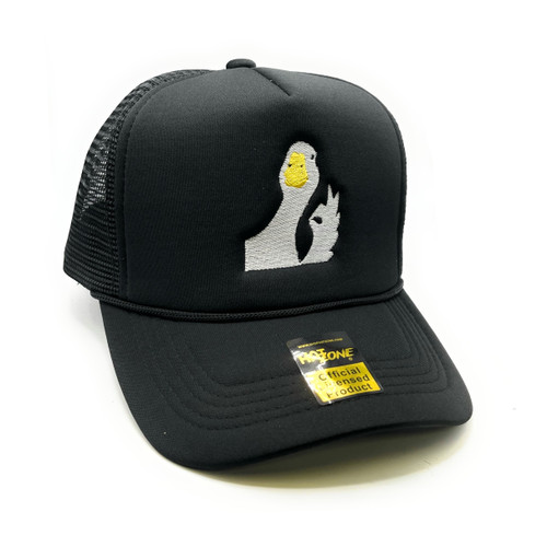 Goose is Loose Mesh Trucker Snapback (Black)