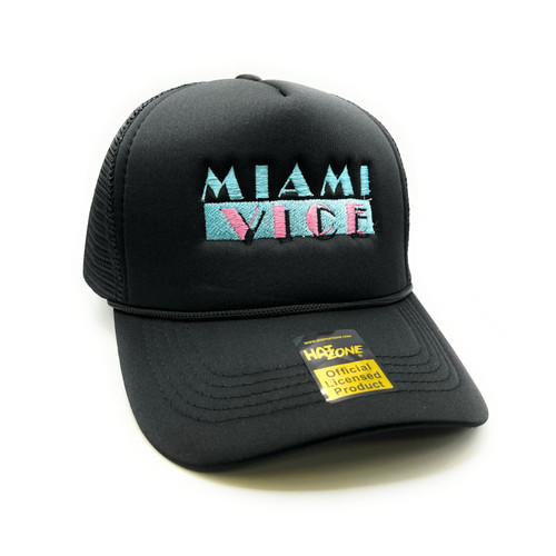 Miami Vice Mesh Trucker Snapback (Black)