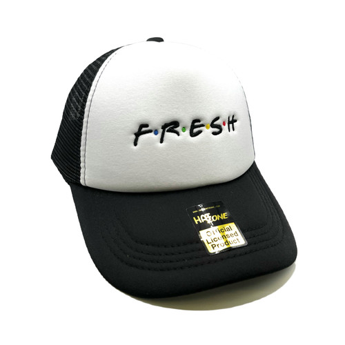 Fresh Mesh Trucker Snapback (White/Black)