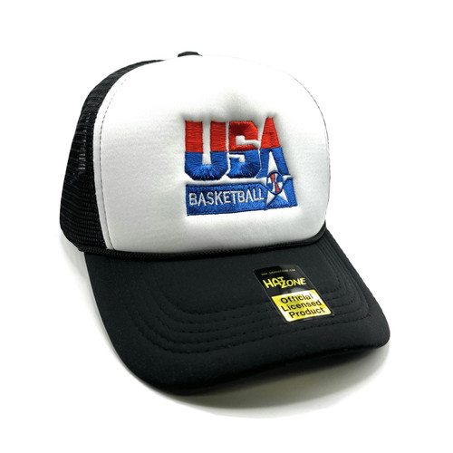 Vintage Dream Team Mesh Trucker Snapback (White/Black)