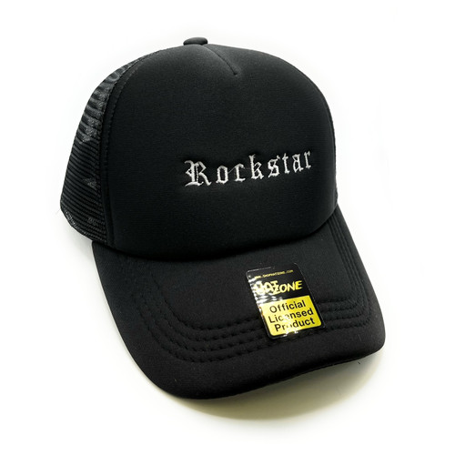Rockstar Mesh Trucker Snapback (Black)