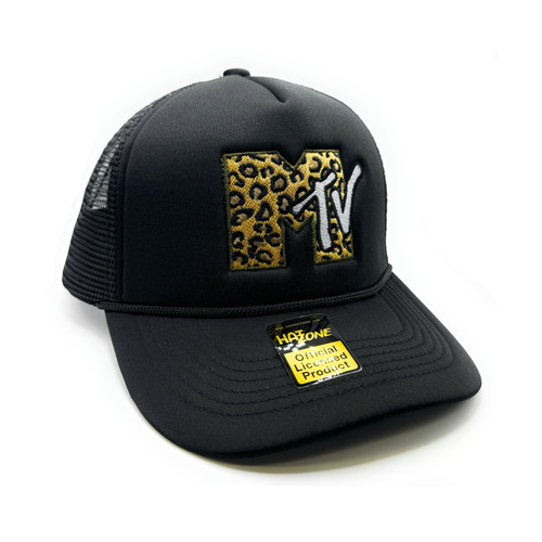Cheetah MTV Mesh Trucker Snapback (Black)