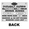 Durabilt 6" Snatch Block w/ Hook - 8 Ton WLL