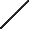 CWC 1/8" Nylon Solid Braid Rope | Black - 575 lbs Breaking Strength