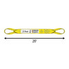 Liftex 3 Ply 4" x 20 ft Eye & Eye Type 4 Pro-Edge Web Sling - 16000 lbs WLL