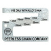 Peerless Go-No-Go Gauge for Alloy Chain Inspection