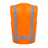 Palmer Safety SV2327 6-Pocket Class 2 Surveyor Vest - Hi Viz Orange