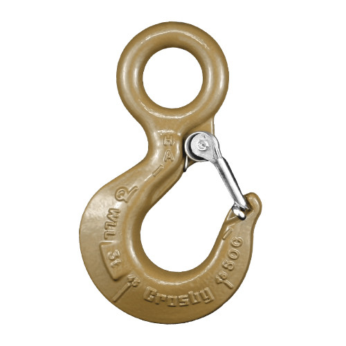 Crosby L-320AN 2 Ton Alloy Eye Hoist Hook w/ Latch - #1022402