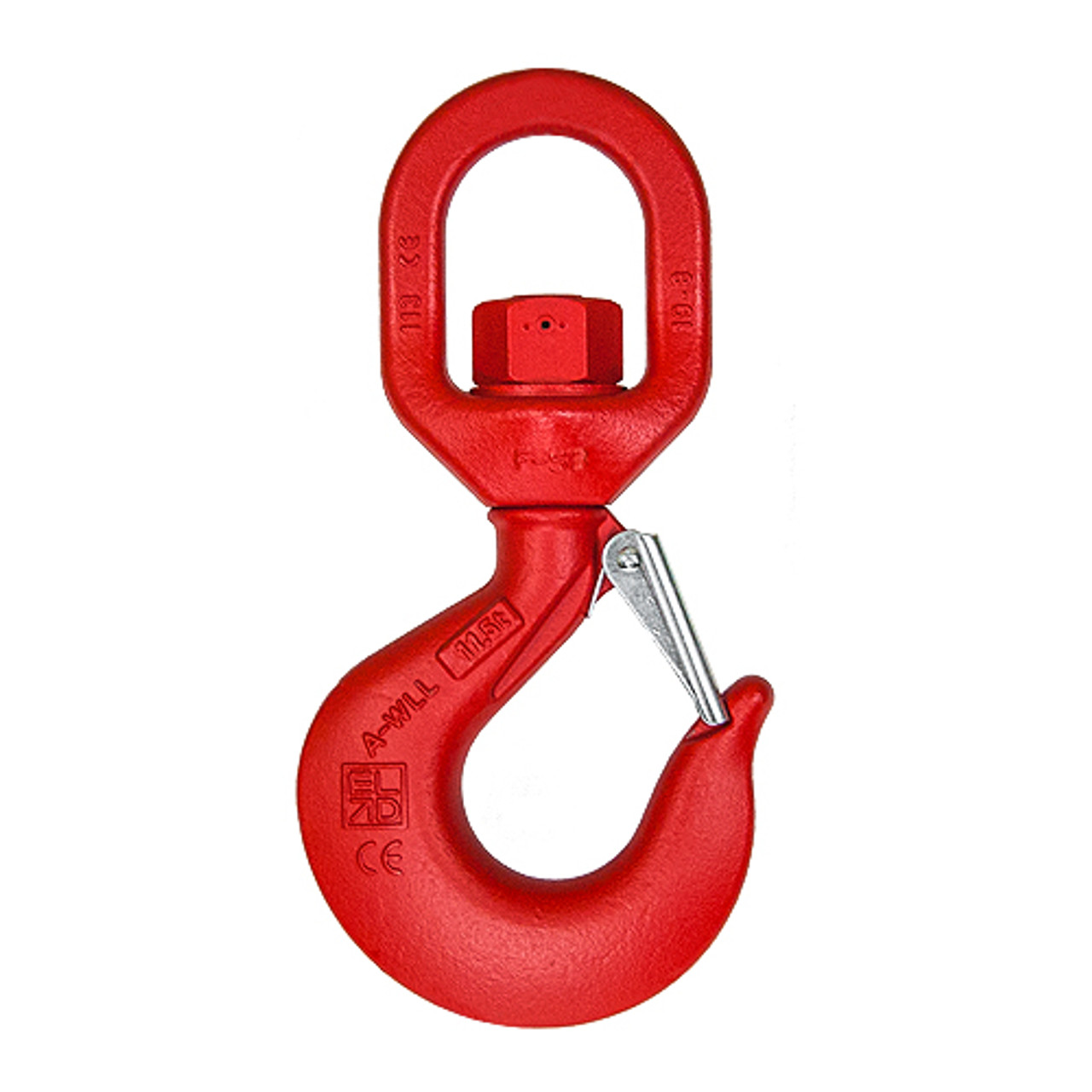 Eight E.B Hook CAMP HILLS バージョン Pewag 8 Ton ELD Grade 80 Alloy Swivel Hook w/ Latch - #167070ES