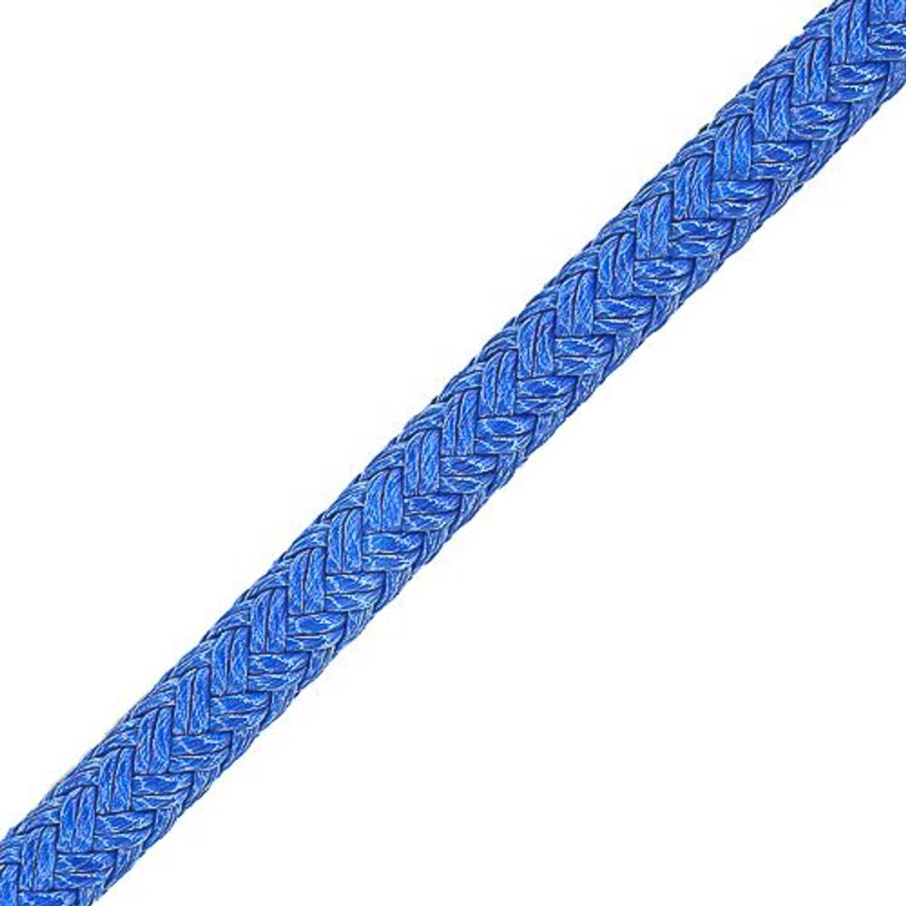 All Gear Aguh12100 Round Braid PPL Rope,1/2In dia.,100ft L, Blue