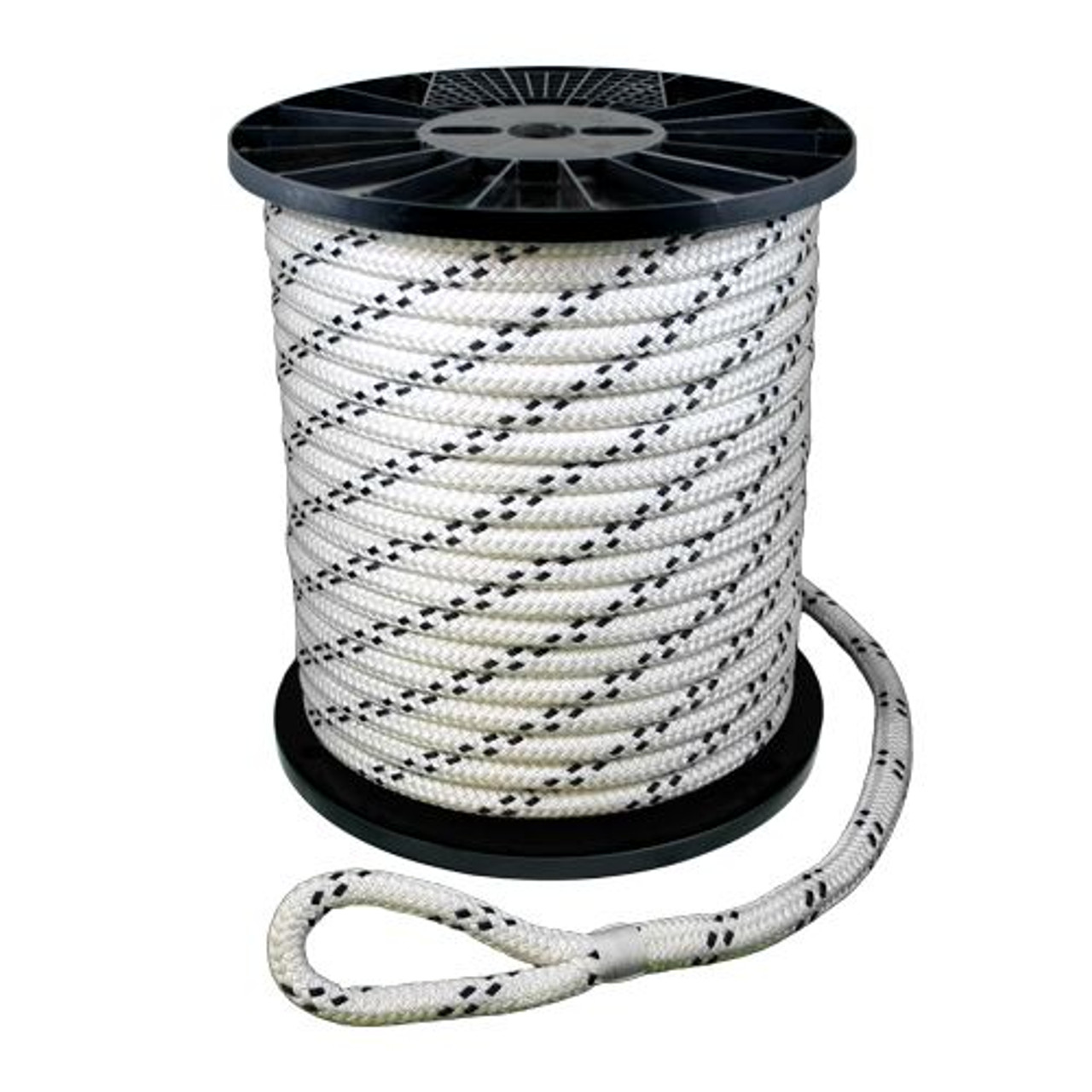 CWC Double Braid Nylon Rope - 1/2 x 600 ft., White