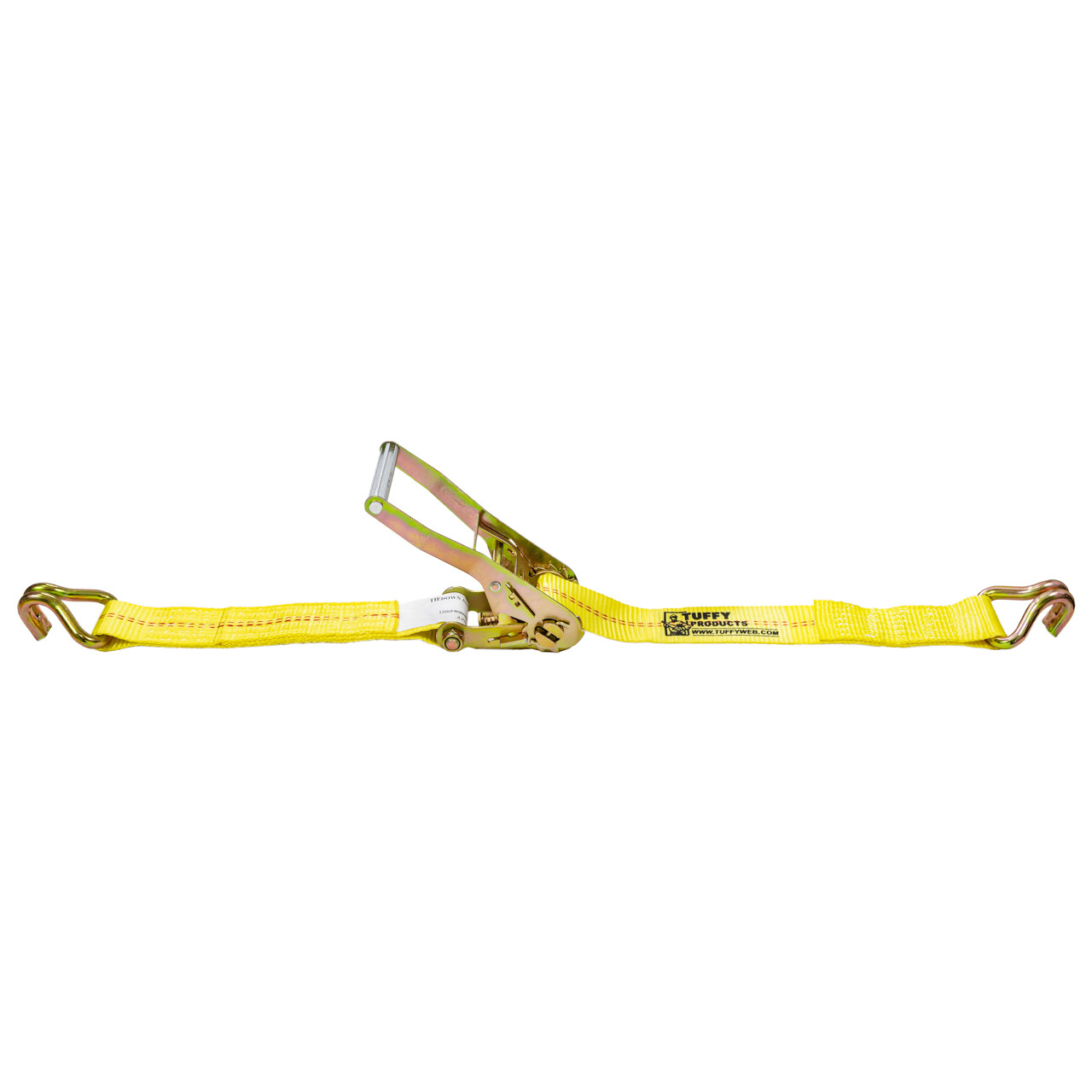 Tuffy 2 x 27 ft Wire Hook Ratchet Strap - 3335 lbs WLL