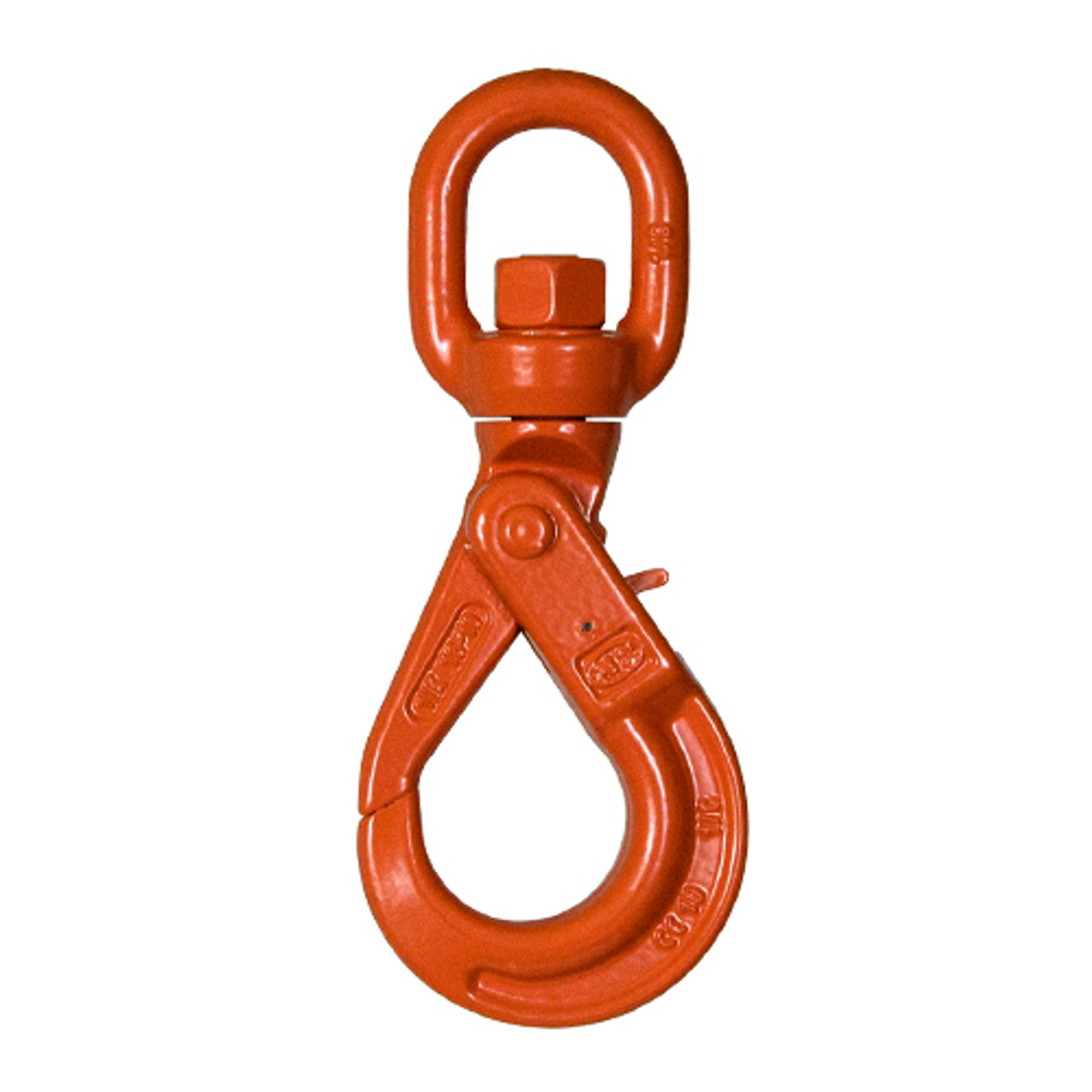 Cartec 3/8 Grade 100 Self-Closing Swivel Hook - 8800 lbs WLL - #CRGX10