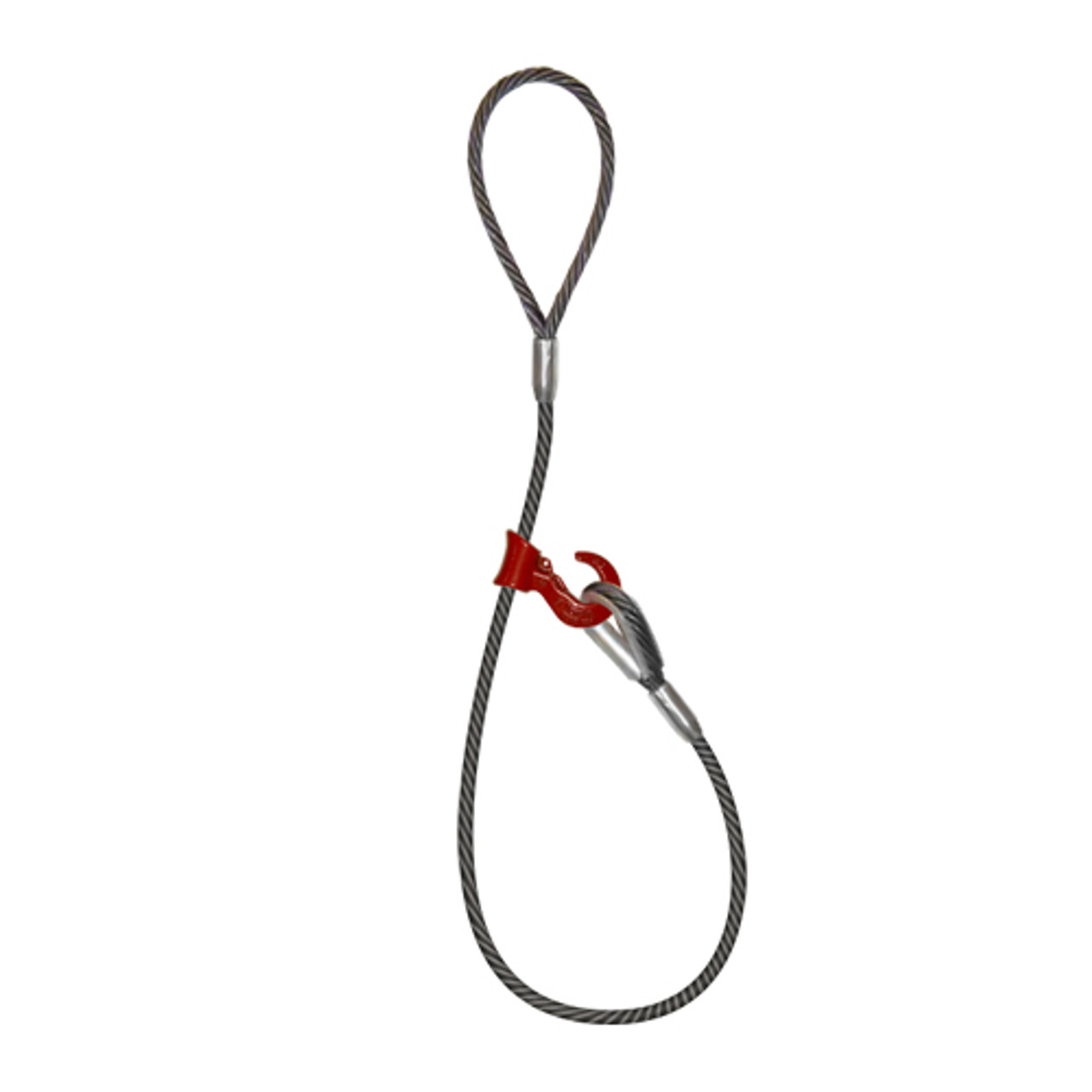 1/2 x 20 ft Single Leg Sliding Choker Wire Rope Sling - 3300 lbs WLL