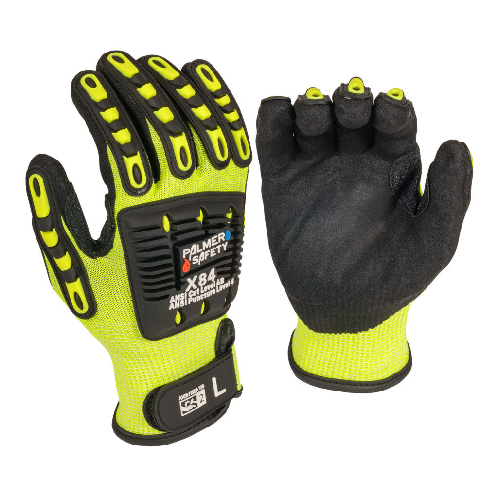 Palmer Safety X84 Cut & Impact-Resistant Glove | Hi-Vis Yellow