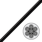 7x19 Black Nylon Coated Galvanized Cable