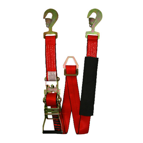 PCC 2" x 8 ft Red Adjustable Axle Strap - 2000 lbs WLL