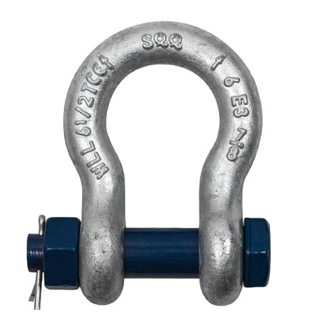 2-1/2" Bolt Type Anchor Shackle - 55 Ton WLL